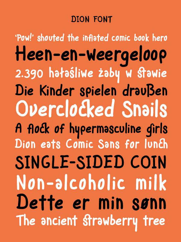 Free Dion Font