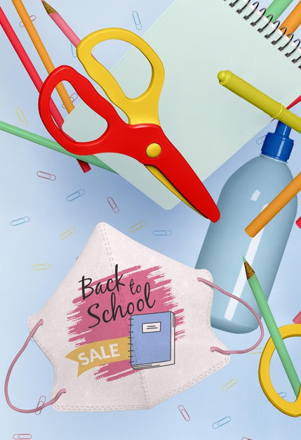 Free Back To School Concept Mock-Up Psd