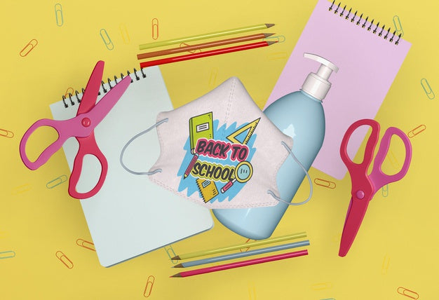 Free Back To School Concept Mock-Up Psd