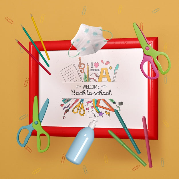 Free Back To School Stationery Mock-Up Psd