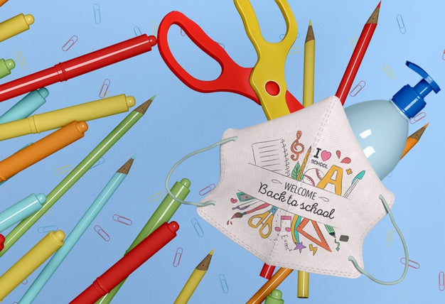Free Back To School Stationery Mock-Up Psd