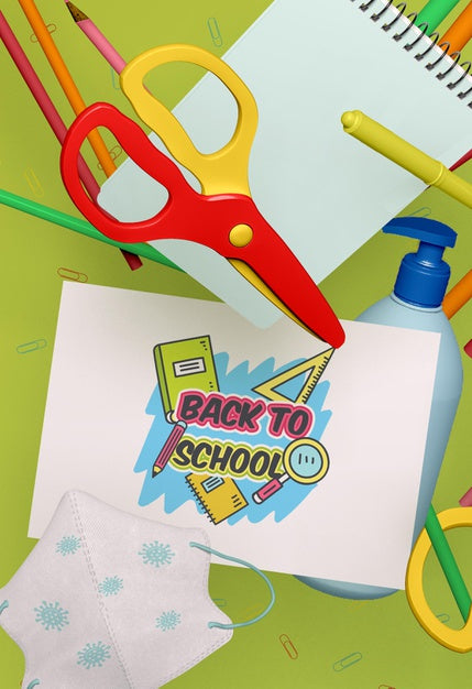 Free Back To School Stationery Mock-Up Psd