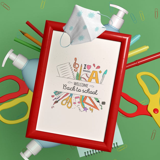 Free Back To School Stationery Mock-Up Psd