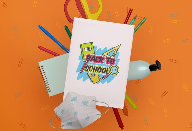 Free Back To School Stationery Mock-Up Psd