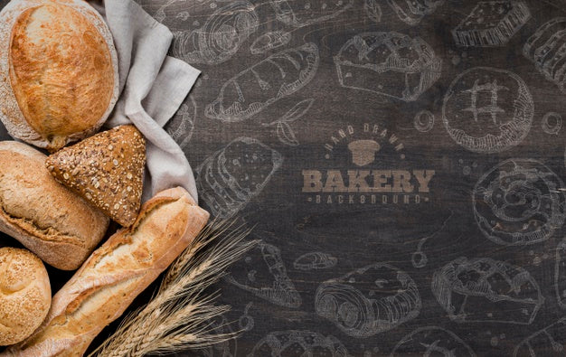 Free Basket With Fresh Bread Psd