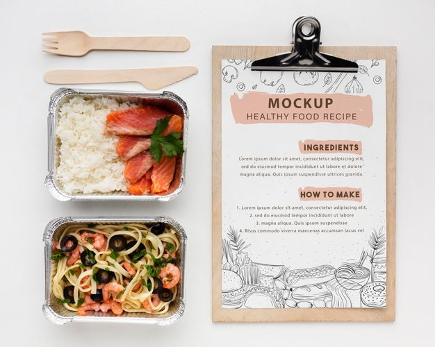 Free Batch Cooking With Notebook Mockup Psd