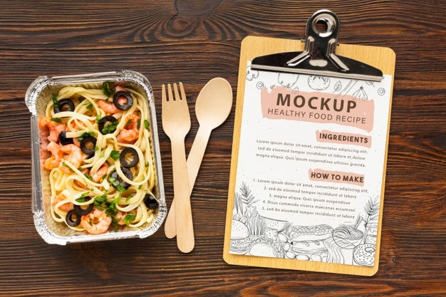Free Batch Cooking With Notebook Mockup Psd