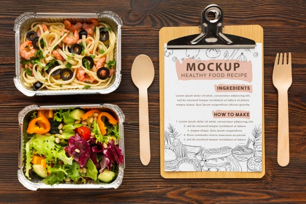 Free Batch Cooking With Notebook Mockup Psd