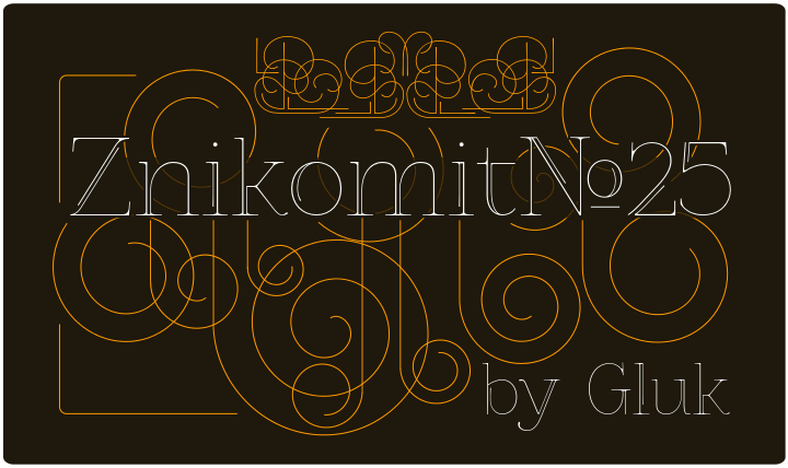 Free ZnikomitNo25 Font