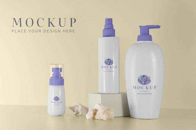 Free Beautiful Hygiene Product Packaging Mockup Psd