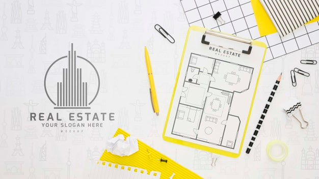 Free Beautiful Stationery Minimal Concept Psd