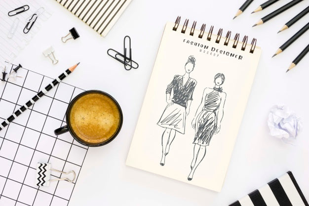 Free Beautiful Stationery Minimal Concept Psd