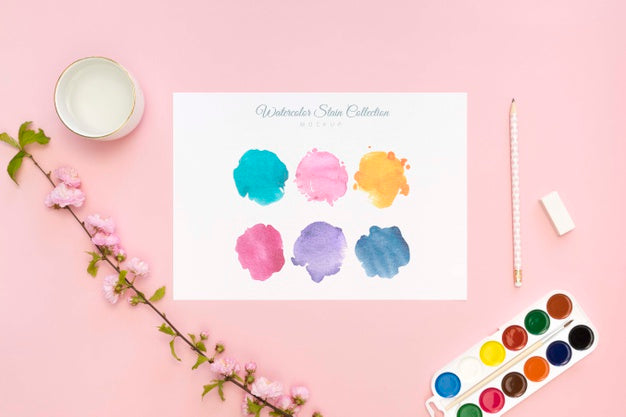 Free Beautiful Stationery Minimal Concept Psd