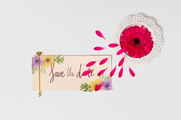 Free Beautiful Wedding Card Mockup Psd