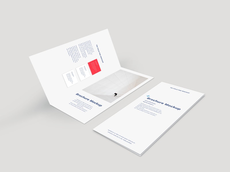 Free Bi-Fold Brochure Mockup