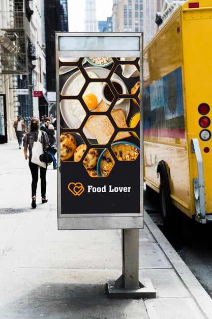 Free Billboard In The City Mock-Up Psd