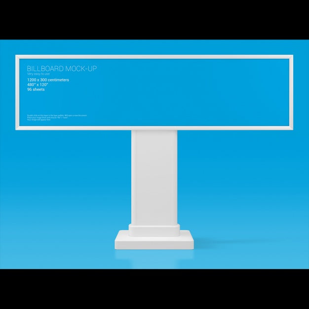 Free Billboard Mock Up Design Psd