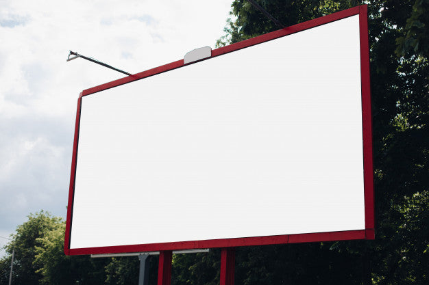 Free Billboard With Blank Surface For Advertising Psd