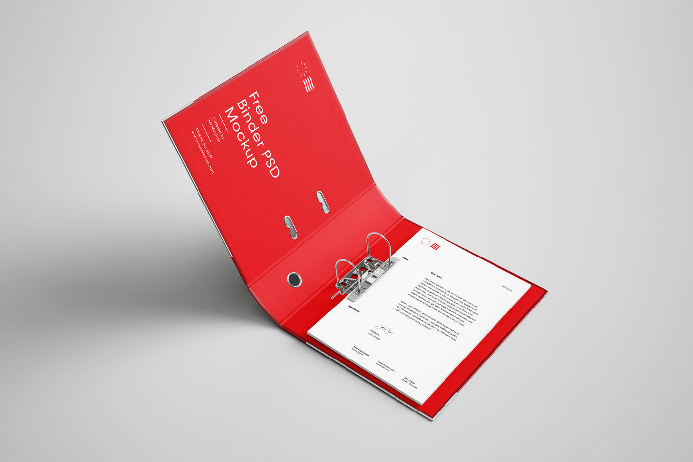 Free Binder Psd Mockup