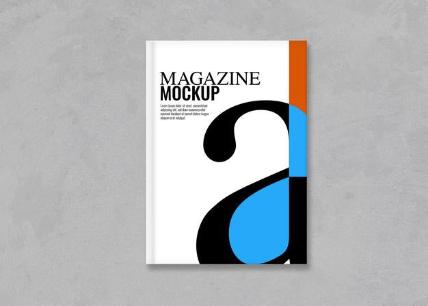 Free Book Cover Over Concrete Surface Mockup Psd