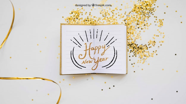 Free Book Mockup With Christmas Design Psd