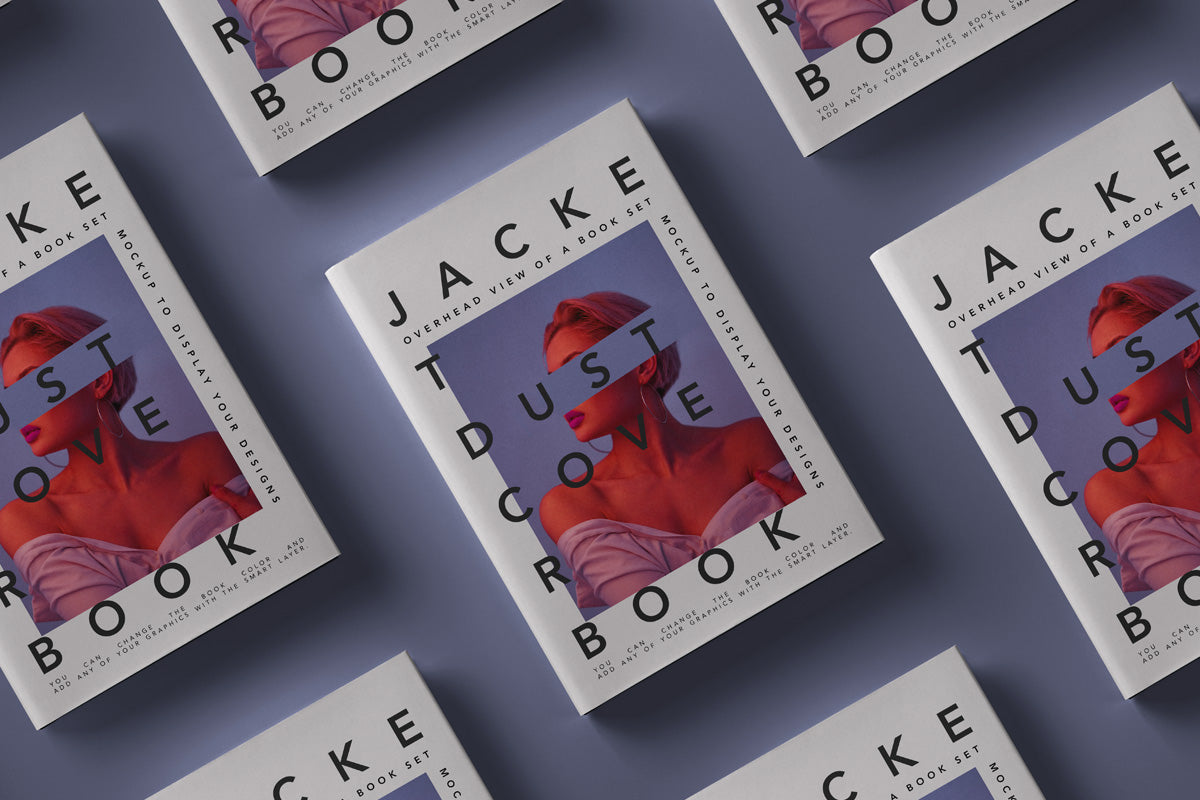 Free Book Psd Mockup Dust Cover Showcase