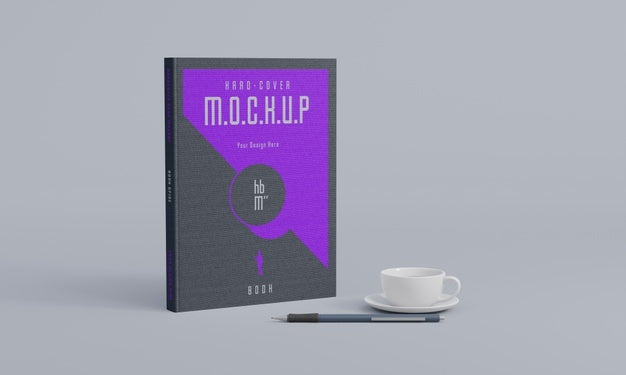 Free Book Stationery Desing Mockup Psd