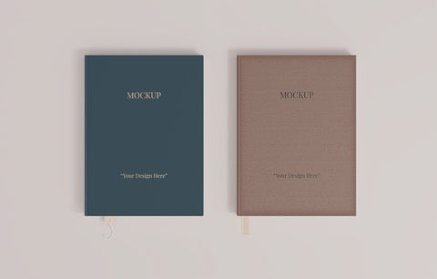 Free Book With Bookmark Design Mockup Psd