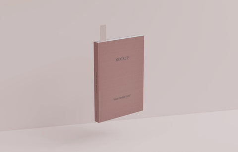 Free Book With Bookmark Design Mockup Psd