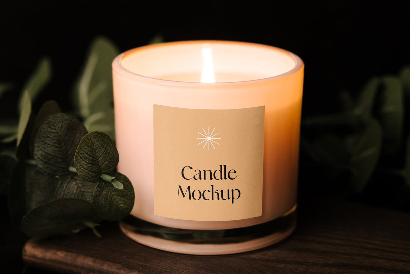 Free Branded Candle Mockup