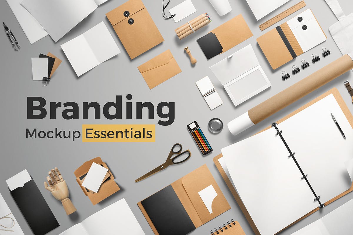 Free Branding Mockup Scene