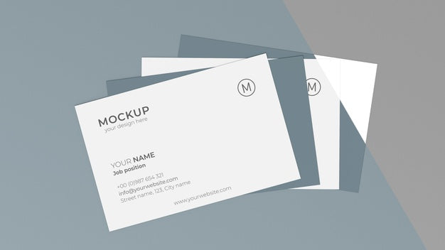 Free Business Card Mock-Up Assortment Psd