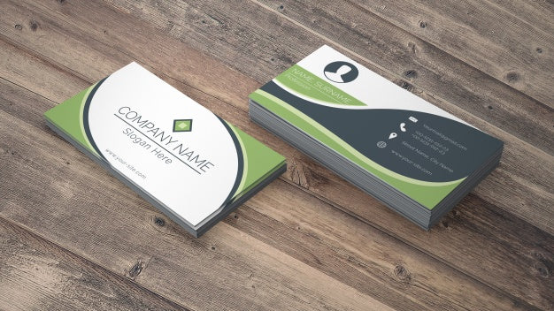 Free Business Card Mockup In Eco Style Psd