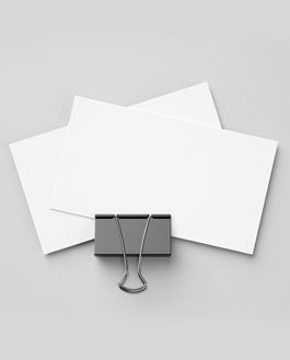 Free Business Card With Foldback Clip Mockup