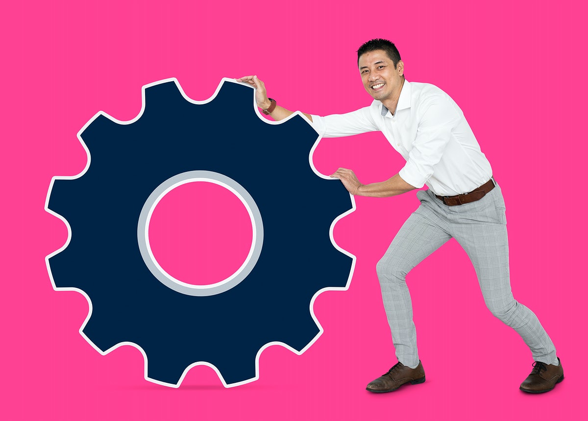 Free Business Team With A Large Magnet