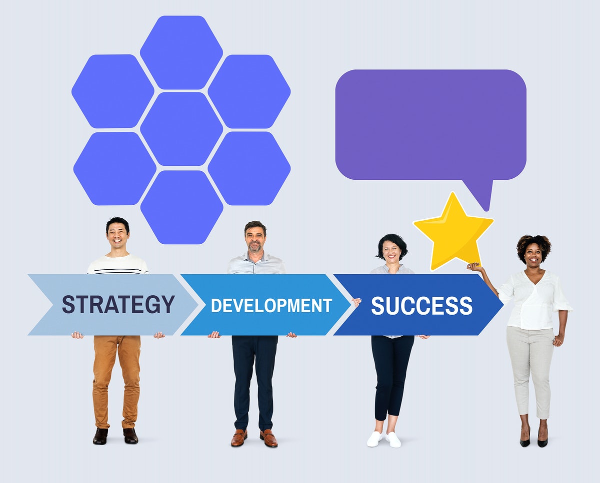 Free Business Team With A Strategy For Success