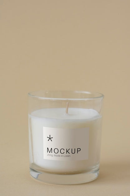 Free Candle Packaging Design Mockup Psd