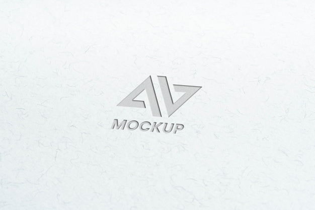 Free Capital Letter Mock-Up Logo Design On Minimalist White Paper Psd