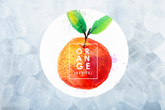 Free Card Mockup With Tropical Summer Concept With Ice Psd