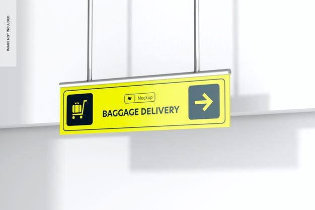 Free Ceiling Sign Mockup Psd