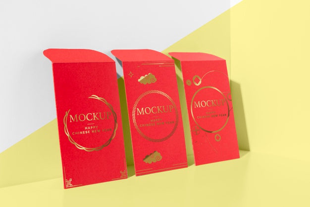 Free Chinese New Year Isometric Arrangement Psd