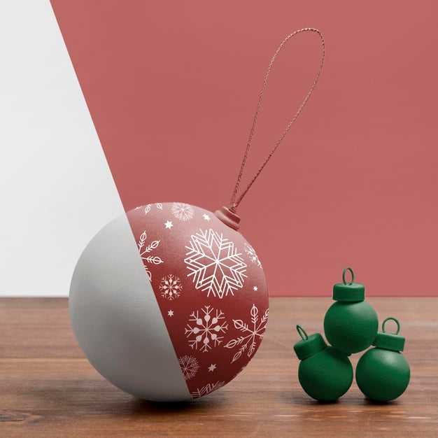 Free Christmas Globe With Snowflakes Drawings Psd