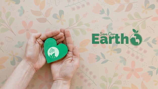 Free Close-Up Hands Save The Earth Concept Psd