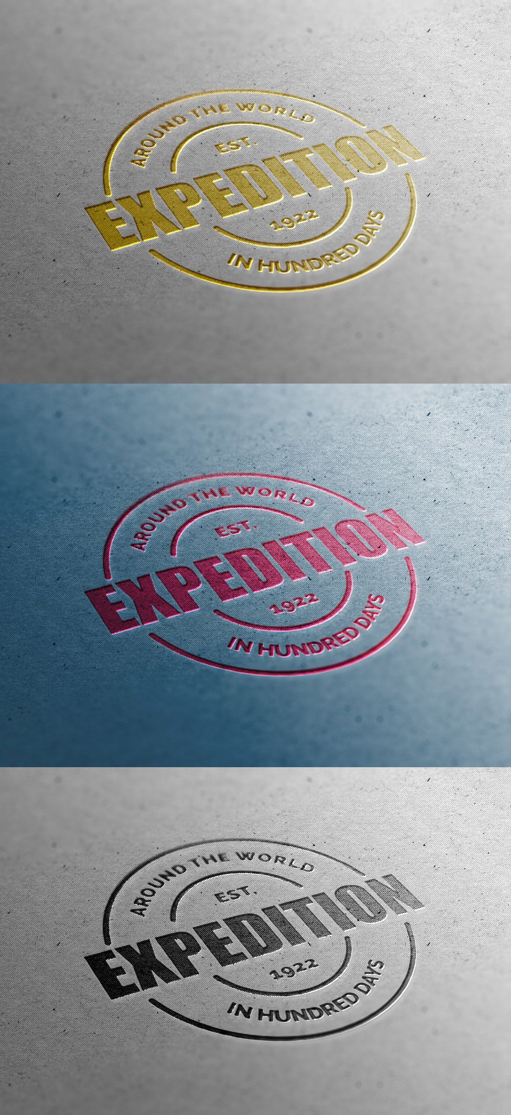 Free Close-up Dark Logo Mockup Template