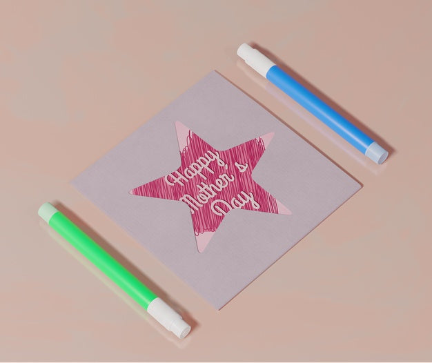 Free Close-Up Mothers Day Greeting Card Psd