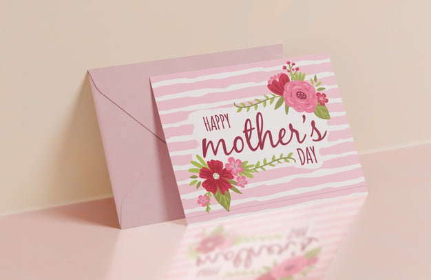 Free Close-Up Mothers Day Greeting Card Psd