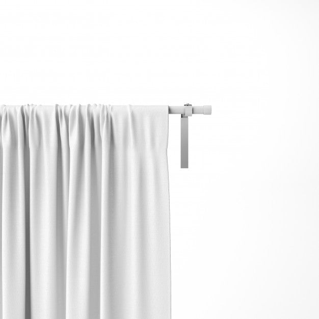 Free Closeup Of White Curtain Mockup Psd