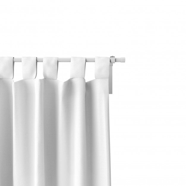 Free Closeup Of White Curtain Mockup Psd