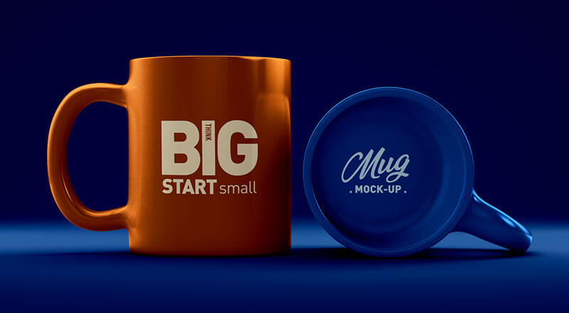 Free Coffee Mug Logo Mockup Psd