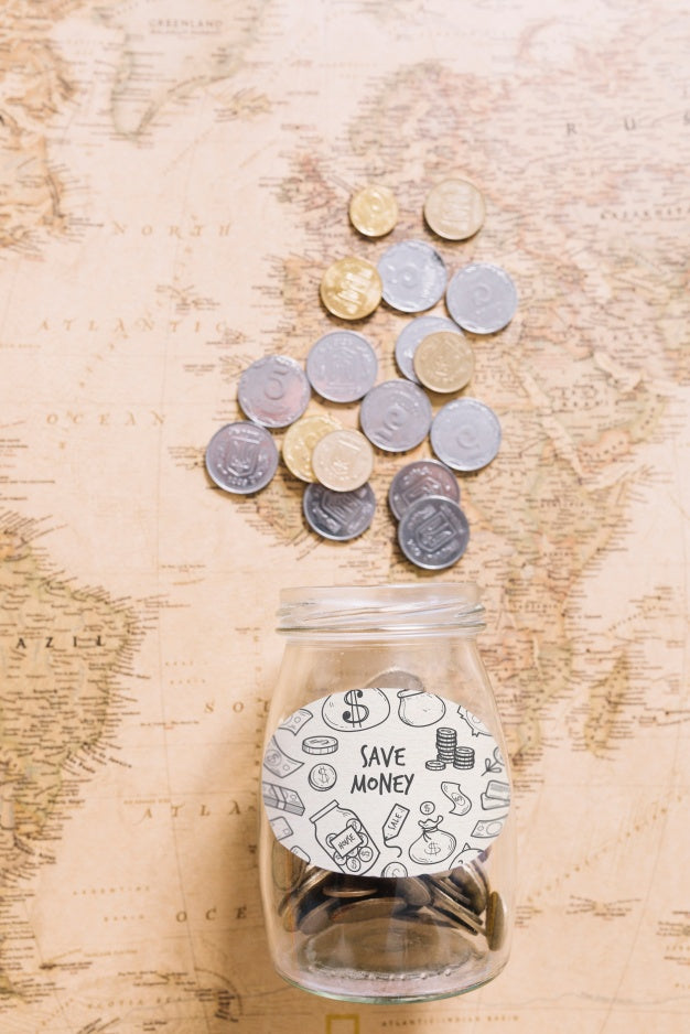 Free Coins On World Map Psd